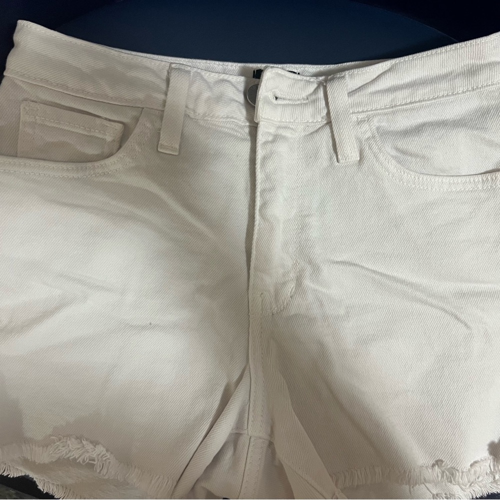 Women's White Denim Shorts